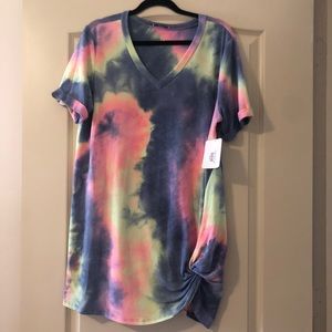 Tye dye new t shirt dress